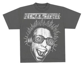 HELLSTAR STUDIOS RAGE SHORT SLEEVE TEE SHIRT - BLACK