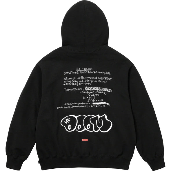 Supreme MF DOOM HOODED SWEATSHIRT Black