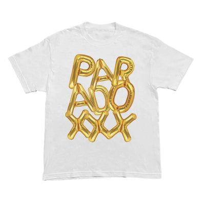 Paradox "BALLOON" 5 YEAR ANNIVERSARY TEE (WHITE/GOLD)