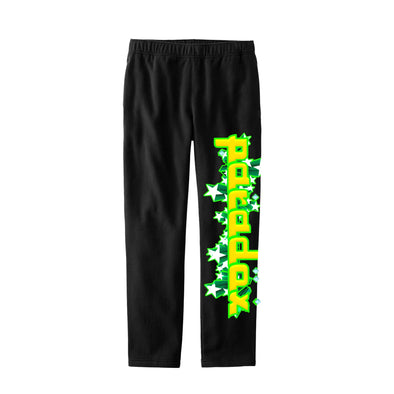 “SHOOTING STARS” DIAMOND STONED SWEATPANTS