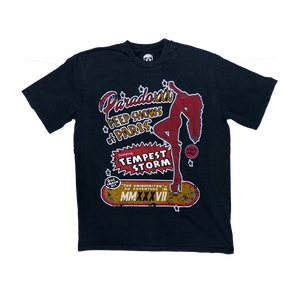 PRDX "PRDXXX PEEP SHOWS" LIGHTNING ARC LOGO TEE (VINTAGE BLACK)