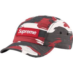 Supreme LAYERED Red CAMO CAMP CAP