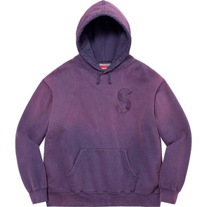 Supreme Overdyed S Logo Hooded Sweatshirt Purple