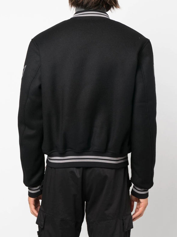 Off-White Diag Varsity Jacket Black