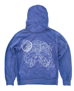 PRDX "THE BLUEPRINT" LIGHTNING ARC Hoodie (VINTAGE BLUE)