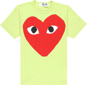 Comme des Garçons PLAY Red Logo T-Shirt (Green)