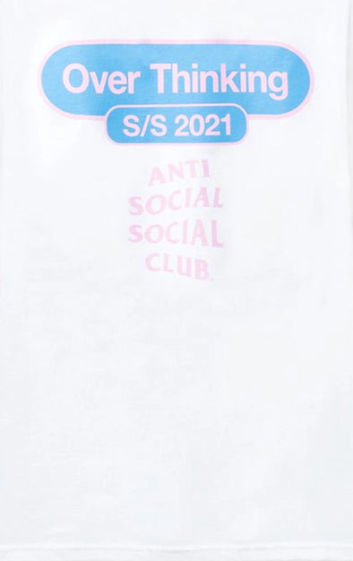 Anti Social Social Club Over Thinking 21 Tee 'White