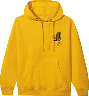 Anti Social 'All Talk' Hoodie (Gold)