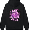 Anti Social Club Hoodie 'I See Pink' (Black)