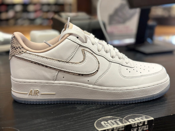 Air Force 1 White Cream Snake Ice