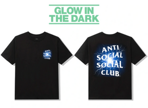 Anti Social Social Club Twister Pain Tee Black Glow