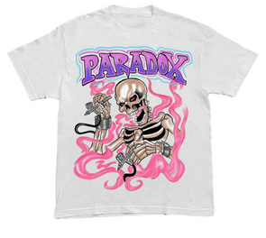 Paradox 'Pink Airbrush Skeleton' T-Shirt