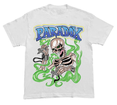 Paradox 'Green Airbrush Skeleton' T-Shirt