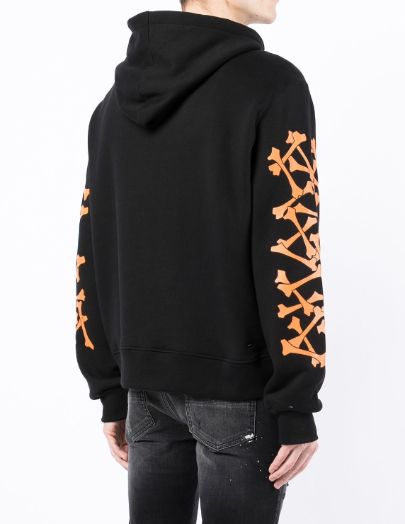 AMIRI Bones logo print hoodie