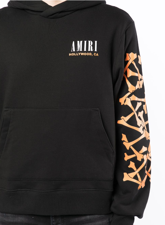 AMIRI Bones logo print hoodie