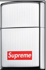 Supreme Engraved Stripe Zippo