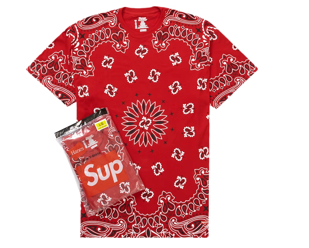 Supreme Hanes Bandana Tagless Tees (2 Pack) – GotEmKicks