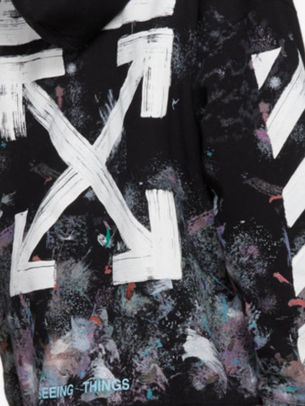 Off-White Zip Up Galaxy Hoodie