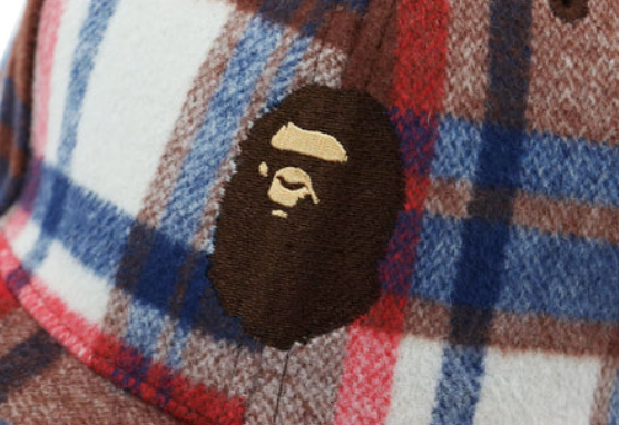 Bape Check Earmuff Cap (Red)