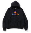 Bape Embroidery Pullover Hoodie (Black)