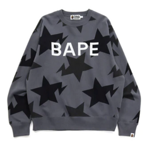 Bape Sta Pattern Crewneck (Black)