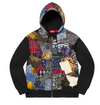 Supreme Patchwork Zip Up Hooded Sweatshirt