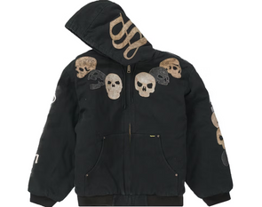 Supreme x The Great China Wall Hooded Work Jacket (Black)