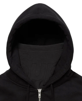 Supreme Double Hood Facemask Zip Up Sweatshirt (Black) – GotEmKicks