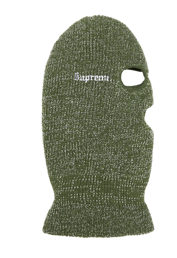 Supreme Lurex Balaclava Green