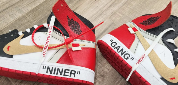 Air Jordan 1 "Niner Gang" Off-White by Tragik1993