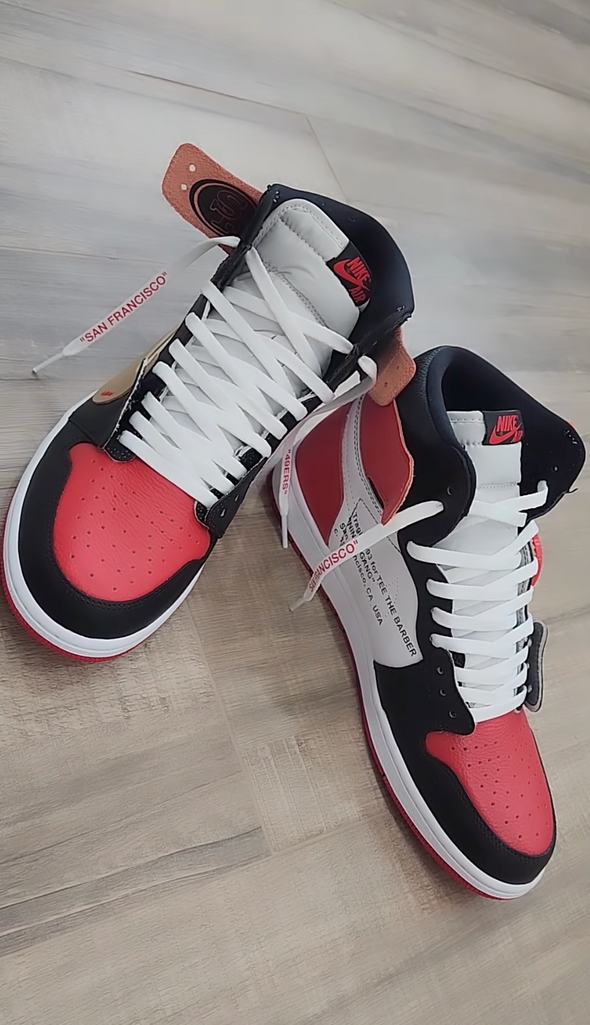 Air Jordan 1 "Niner Gang" Off-White by Tragik1993