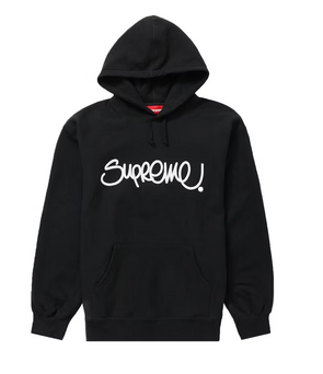 Supreme Raised Handstyle Hooded Sweatshirt