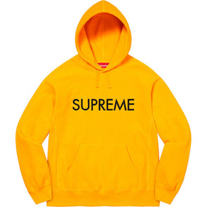 Supreme Capital Hooded Sweatshirt (Bright Gold)