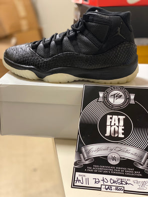 Air Jordan 11 72-10 Fat Joe Black Python Customs