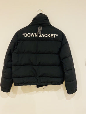 OFF-WHITE QUOTES PUFFER JACKET